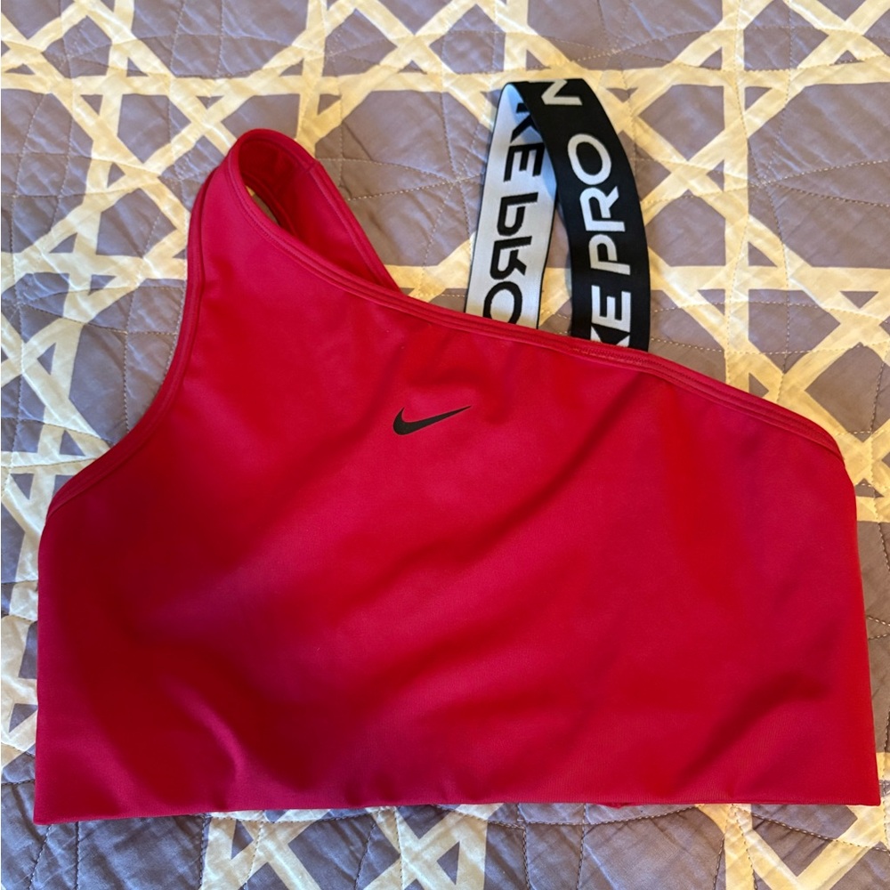 Nike Red Asymmetrical Tank Top